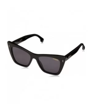 Women's Ca1009/S Cat-Eye Sunglasses - Black/Grey Blue Polarized - CG185WHWDMM $50.32 Cat Eye