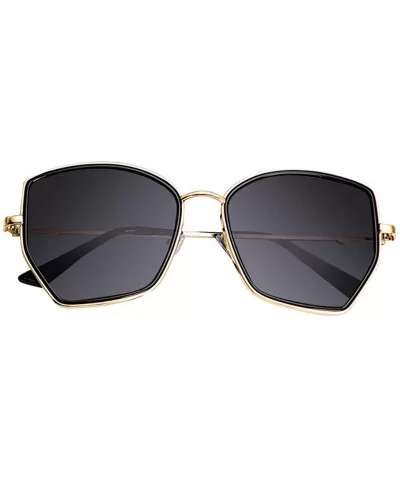 Irregular Sunglasses Oversized Significantly 2DXuixsh - Black - CB18S77T8CW $5.85 Rectangular