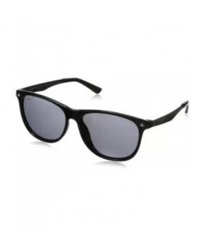 Men's Broadway Round Sunglasses - Shiny Black - CZ11H0DUHF5 $33.73 Round