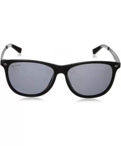 Men's Broadway Round Sunglasses - Shiny Black - CZ11H0DUHF5 $33.73 Round