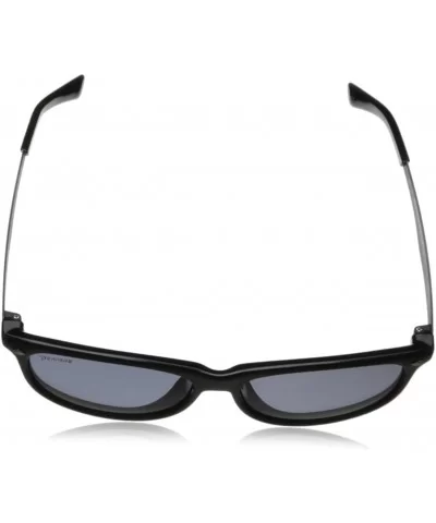 Men's Broadway Round Sunglasses - Shiny Black - CZ11H0DUHF5 $33.73 Round