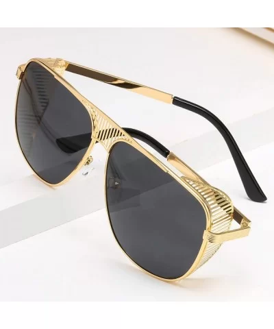 Steampunk sunglasses oversized shields Protection - 5 - CQ19605OQL5 $13.03 Aviator