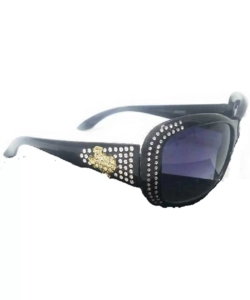 Western Ladies Rhinestone Bling Shade Sunglasses + Case - Texas - CD18WNUC2SQ $11.81 Rectangular