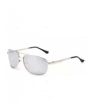 "Boke" Classic Pilot Style Fashion Sunglasses - Silver - CQ12MCS630Z $8.51 Aviator