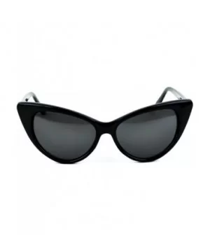 Runway Fashion Mod Cat Eye Sunglasses Vintage Inspired (Black) - C611GEAA7TT $8.13 Square