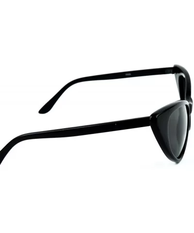 Runway Fashion Mod Cat Eye Sunglasses Vintage Inspired (Black) - C611GEAA7TT $8.13 Square