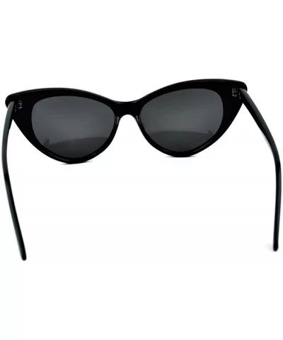 Runway Fashion Mod Cat Eye Sunglasses Vintage Inspired (Black) - C611GEAA7TT $8.13 Square