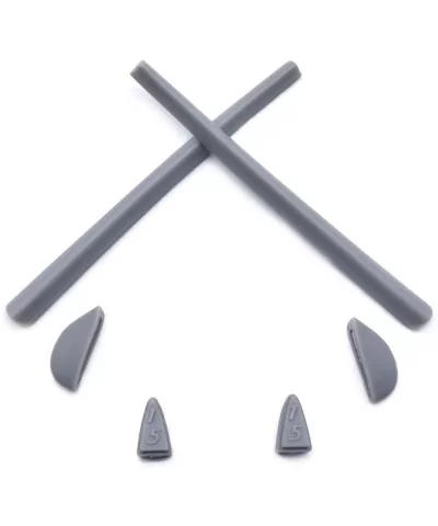 Replacement Silicone Leg Set Romeo 2.0 Sunglasses Earsocks Rubber Kit - Grey - CA18LX2XO0Q $8.59 Oval