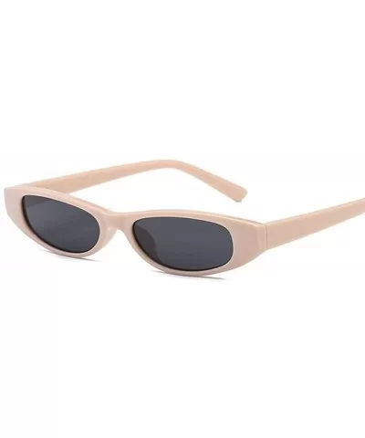 Sexy White Red Small Cat Eye Sunglasses Women Vintage Black Sun Glasses Red - Trans Brown - C518XQZ4I4C $7.58 Cat Eye