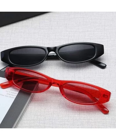 Sexy White Red Small Cat Eye Sunglasses Women Vintage Black Sun Glasses Red - Trans Brown - C518XQZ4I4C $7.58 Cat Eye