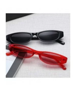 Sexy White Red Small Cat Eye Sunglasses Women Vintage Black Sun Glasses Red - Trans Brown - C518XQZ4I4C $7.58 Cat Eye