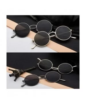 Men's Sunglasses Fashion Round Eyeglasses Metal Frame Women Driving Sun Glasses UV400 Protection Eyewear - CC18X4OQNX4 $12.07...