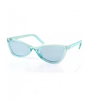 Iconic Celebrity Eye-Candy Wide Triangle Cat-Eye Sunglasses A210 - Blue - CR18GE2NAEM $8.97 Cat Eye