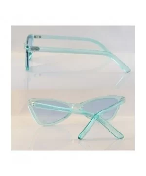 Iconic Celebrity Eye-Candy Wide Triangle Cat-Eye Sunglasses A210 - Blue - CR18GE2NAEM $8.97 Cat Eye