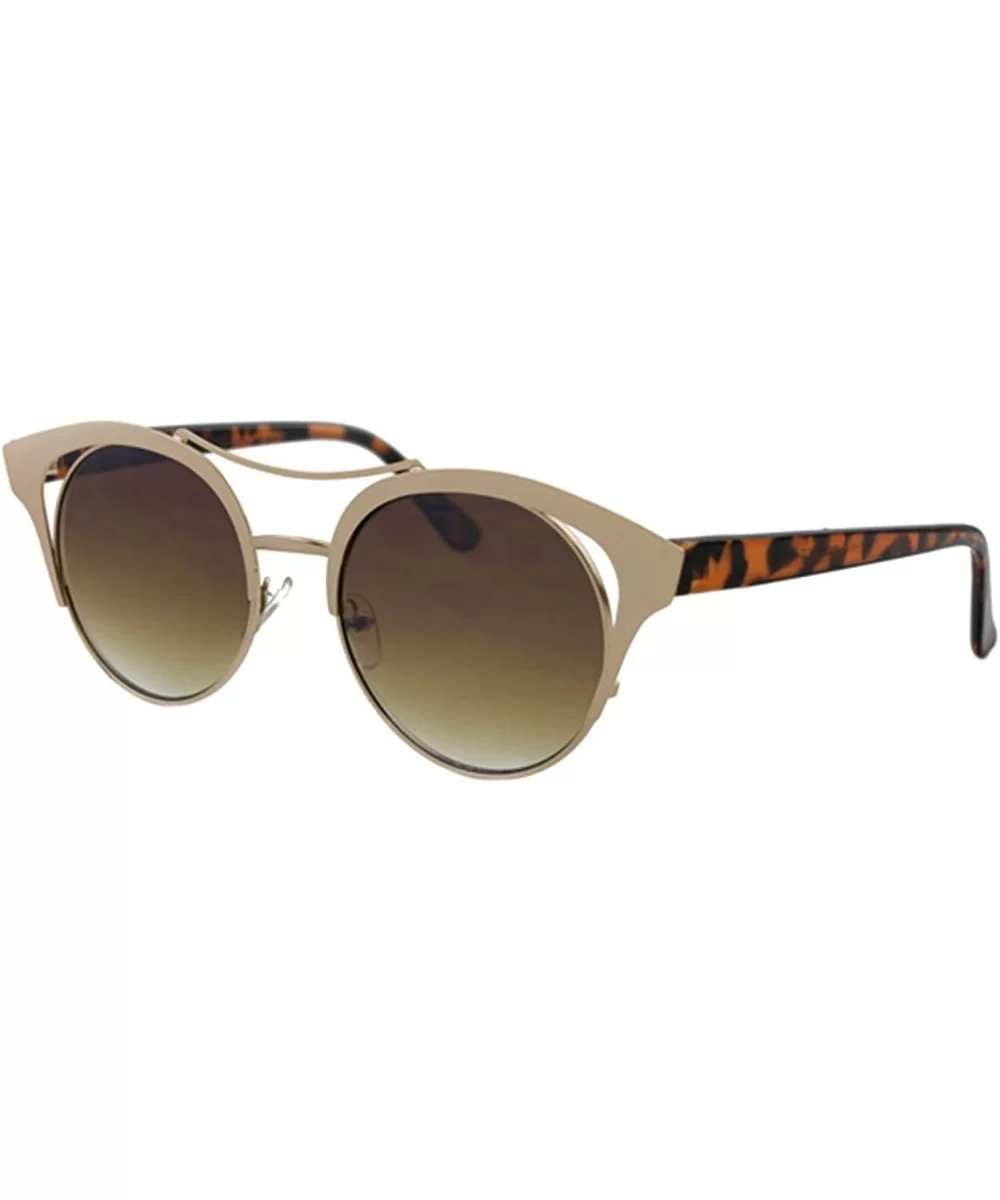 Stinga" - Modern Celebrity Design Geometric Fashion Sunglasses - Gold/Brown/Tortoise - CH12NVI37KM $7.86 Rectangular