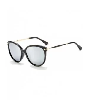 Classic Round Polarized Sunglasses Vintage Mirrored Glasses For Women - CV1822RGZ8M $9.60 Square