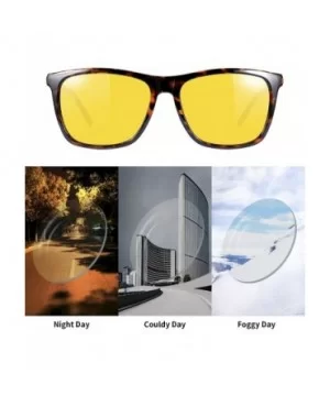 Polarized Sunglasses Driving Blocking Eyeglasses - Yellow - CC18YMEYQAQ $12.32 Rectangular