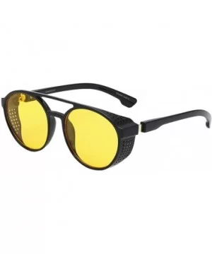 Reading Men Vintage Eye Sunglasses Retro Eyewear Fashion Radiation Protection - Yellow - CF18SZX2SRI $7.77 Oval