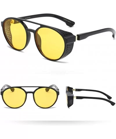 Reading Men Vintage Eye Sunglasses Retro Eyewear Fashion Radiation Protection - Yellow - CF18SZX2SRI $7.77 Oval