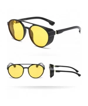 Reading Men Vintage Eye Sunglasses Retro Eyewear Fashion Radiation Protection - Yellow - CF18SZX2SRI $7.77 Oval