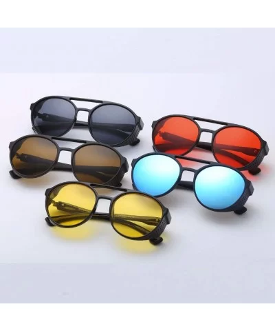 Reading Men Vintage Eye Sunglasses Retro Eyewear Fashion Radiation Protection - Yellow - CF18SZX2SRI $7.77 Oval