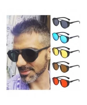 Reading Men Vintage Eye Sunglasses Retro Eyewear Fashion Radiation Protection - Yellow - CF18SZX2SRI $7.77 Oval