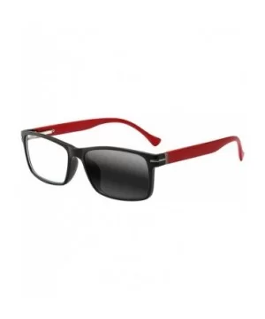 Mens Rectangular Progressive Multifocal Photochromic Rectangle Nerd Geek Reading Glasses - Red - CW18T47R44X $17.95 Rectangular