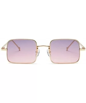 2019 New fashion trend luxury marine piece square brand designer unisex sunglasses UV400 - Gold Purple - CL18NSDX9Q6 $7.18 Sq...