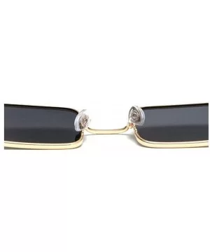 2019 New fashion trend luxury marine piece square brand designer unisex sunglasses UV400 - Gold Purple - CL18NSDX9Q6 $7.18 Sq...