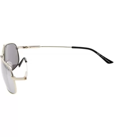 Memory Bifocal Sunglasses Flexible SUNSHINE READERS For Men And Women - Silver-mirror - CP18N9G0REI $12.12 Wayfarer