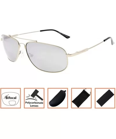 Memory Bifocal Sunglasses Flexible SUNSHINE READERS For Men And Women - Silver-mirror - CP18N9G0REI $12.12 Wayfarer