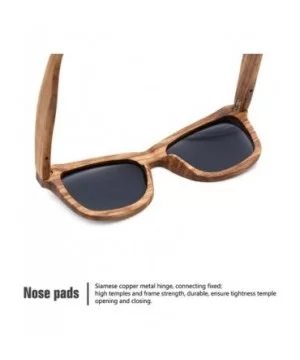 Wooden polarized glasses unisex wooden glasses - Silver - CV18XI734K4 $28.36 Goggle