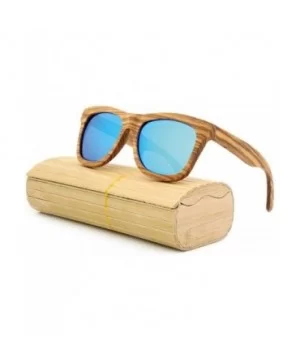 Wooden polarized glasses unisex wooden glasses - Silver - CV18XI734K4 $28.36 Goggle