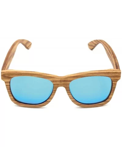 Wooden polarized glasses unisex wooden glasses - Silver - CV18XI734K4 $28.36 Goggle