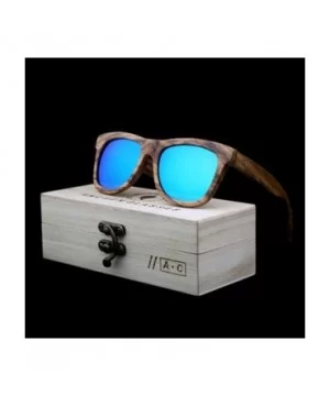 Wooden polarized glasses unisex wooden glasses - Silver - CV18XI734K4 $28.36 Goggle