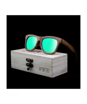 Wooden polarized glasses unisex wooden glasses - Silver - CV18XI734K4 $28.36 Goggle