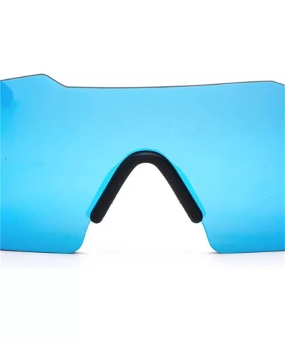 Individual frame of all-in-one dazzling sunglasses for men and women - 0004 blue Lenses C4 - CA18OEWURCZ $6.34 Rectangular