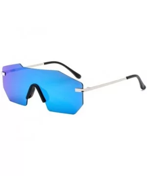 Individual frame of all-in-one dazzling sunglasses for men and women - 0004 blue Lenses C4 - CA18OEWURCZ $6.34 Rectangular