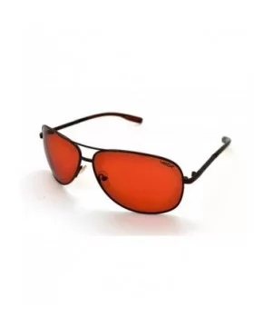 Mens & Womens Aviator High-Definition Sunglasses w/FREE Microfiber Pouch - Brown - CO12KWOV9EL $6.55 Rectangular