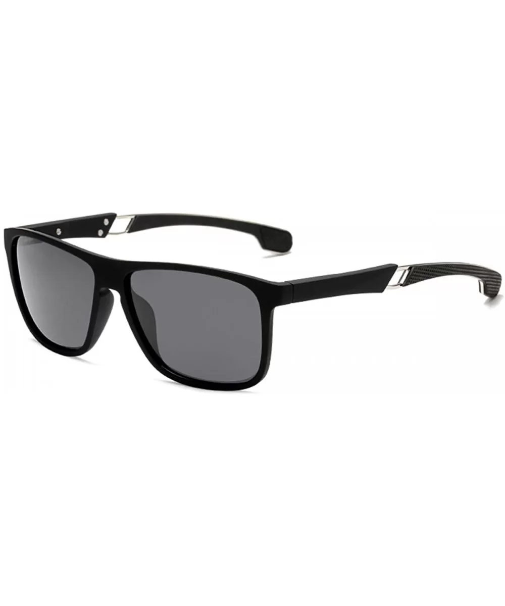 Unisex Polarized Sunglasses Vintage Nylon Frame Sun Glasses For Men Women CHQJ019 - Black - CZ18YCZLRN2 $16.68 Rimless