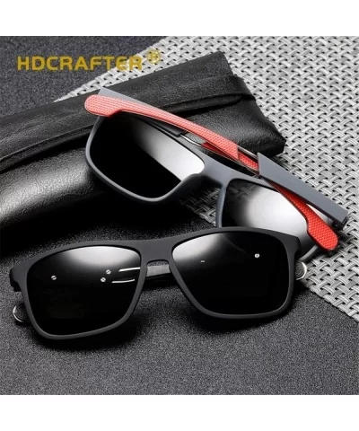 Unisex Polarized Sunglasses Vintage Nylon Frame Sun Glasses For Men Women CHQJ019 - Black - CZ18YCZLRN2 $16.68 Rimless