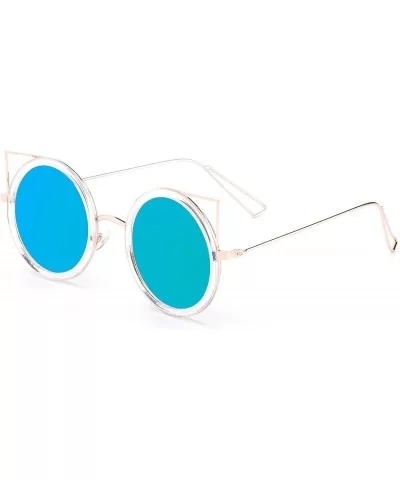 Karina" - New Cateye Design Fashion Sunglasses Translucent Unique Oversized Sunglasses for Women - CM184YY8MWA $13.62 Oversized