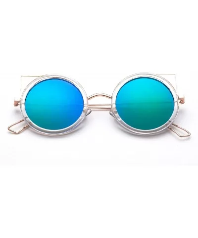 Karina" - New Cateye Design Fashion Sunglasses Translucent Unique Oversized Sunglasses for Women - CM184YY8MWA $13.62 Oversized