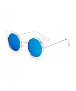 Karina" - New Cateye Design Fashion Sunglasses Translucent Unique Oversized Sunglasses for Women - CM184YY8MWA $13.62 Oversized