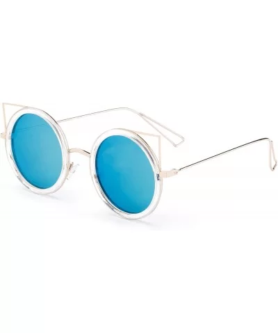 Karina" - New Cateye Design Fashion Sunglasses Translucent Unique Oversized Sunglasses for Women - CM184YY8MWA $13.62 Oversized