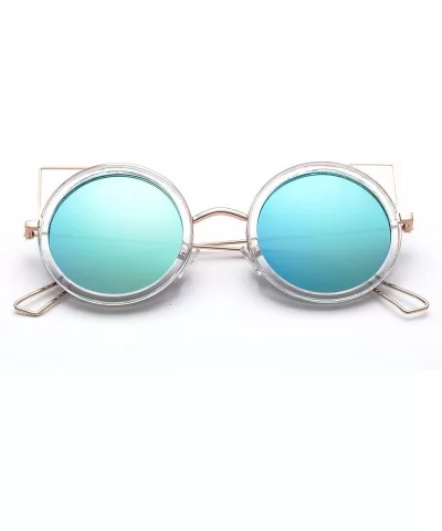 Karina" - New Cateye Design Fashion Sunglasses Translucent Unique Oversized Sunglasses for Women - CM184YY8MWA $13.62 Oversized