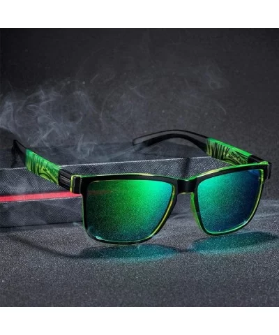 Sunglasses 2019 New Fashion Square Polarized UV400 Color Coating Sports 5 - 2 - CU18YQUWULG $7.14 Square