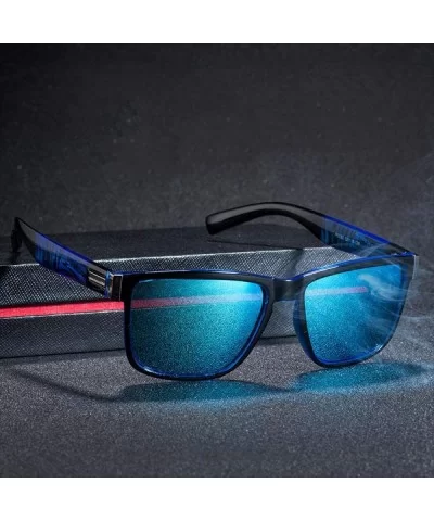 Sunglasses 2019 New Fashion Square Polarized UV400 Color Coating Sports 5 - 2 - CU18YQUWULG $7.14 Square