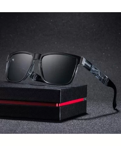 Sunglasses 2019 New Fashion Square Polarized UV400 Color Coating Sports 5 - 2 - CU18YQUWULG $7.14 Square