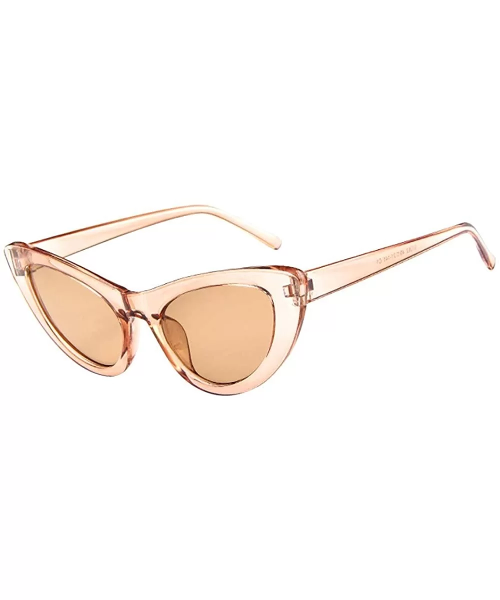 Women Vintage Shade Glasses Unisex Fashion Cat Eye Sunglasses - A - C418TKUOROE $7.21 Aviator